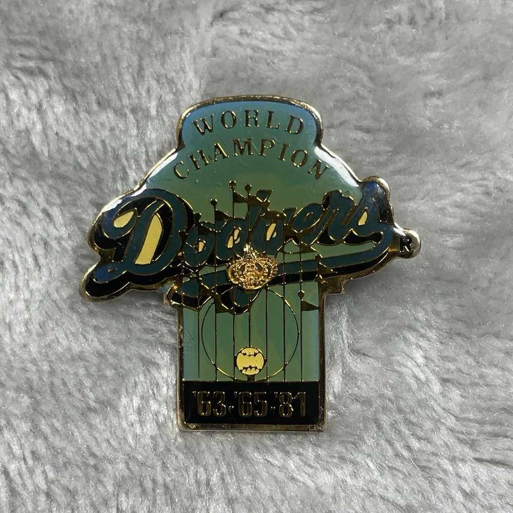 Los Angeles Dodgers Pin 1963 65 81 World Series Champs Unocal Lapel Pin 2 Of 6